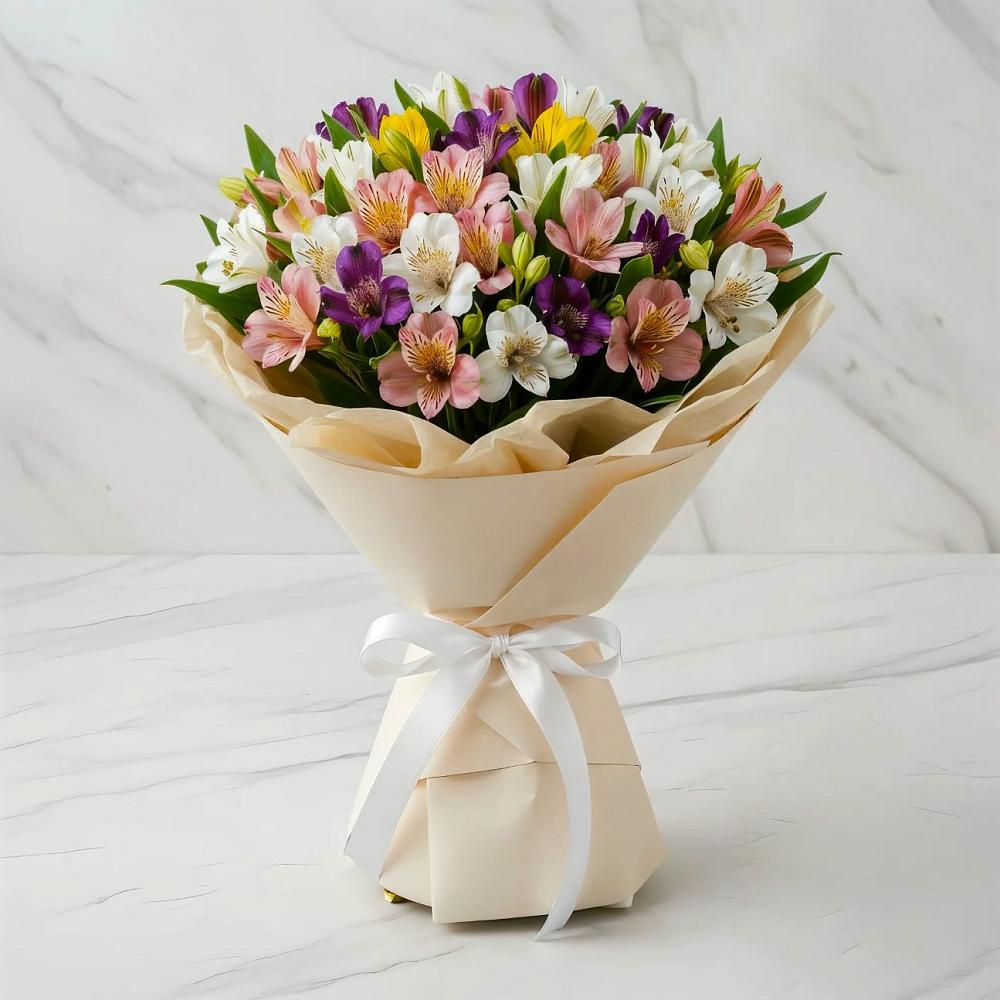 Букет цветов из: Альстромерии в Алферьево