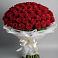 Букет 101 Красная роза Блэк Мэджик в Алферьево