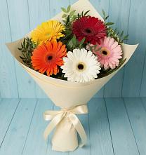 Букет цветов из:  Герберы в Алферьево