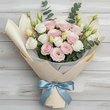 Букет цветов из:  Лизиантусы #REPLACE_PRED# Алферьево