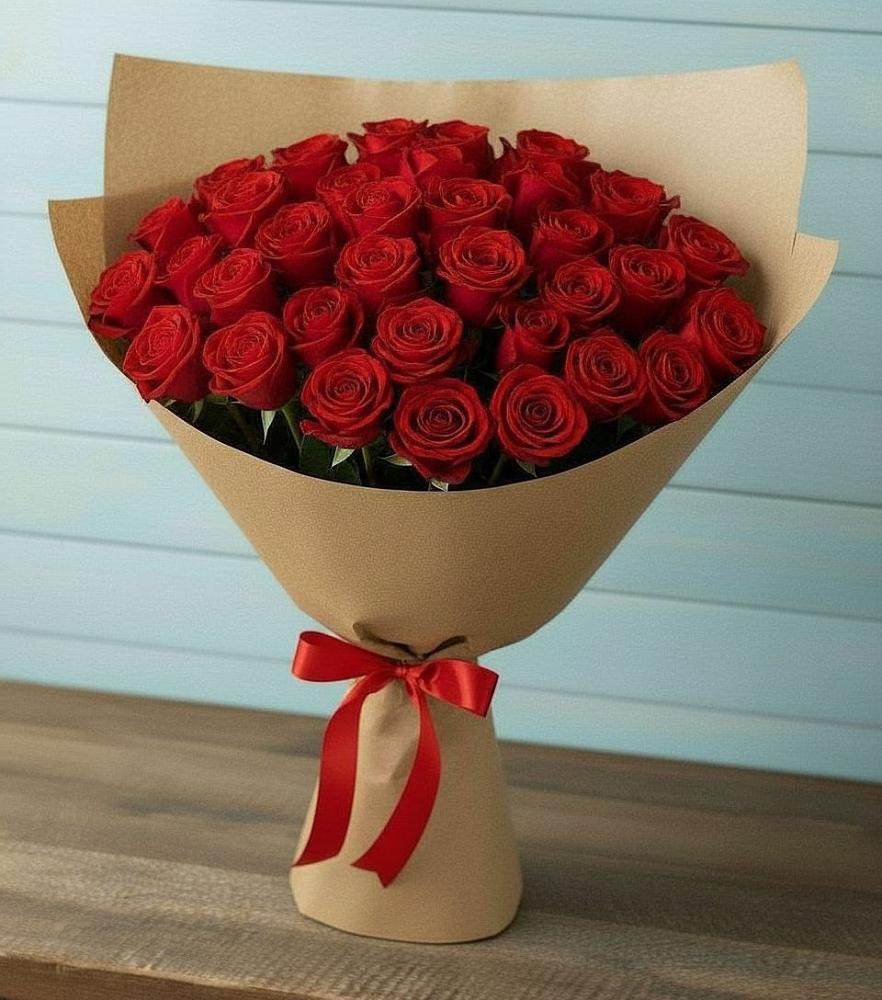 Букет Красные розы Милано в Алферьево