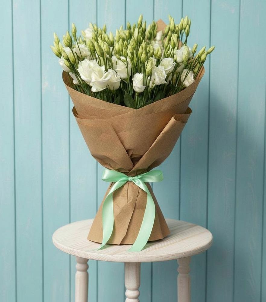 Букет цветов из: Лизиантусы в Алферьево