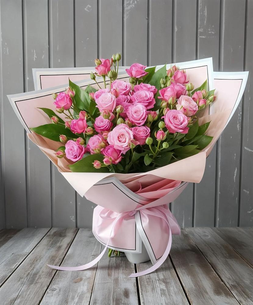 Букет Розовый кустик в Алферьево
