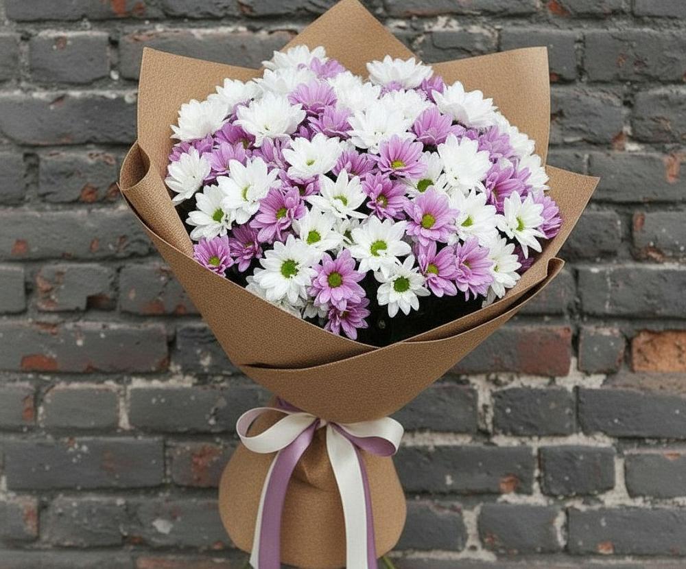 Букет цветов из: Хризантемы в Алферьево