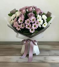 Букет цветов из:  Хризантемы и Розы в Алферьево