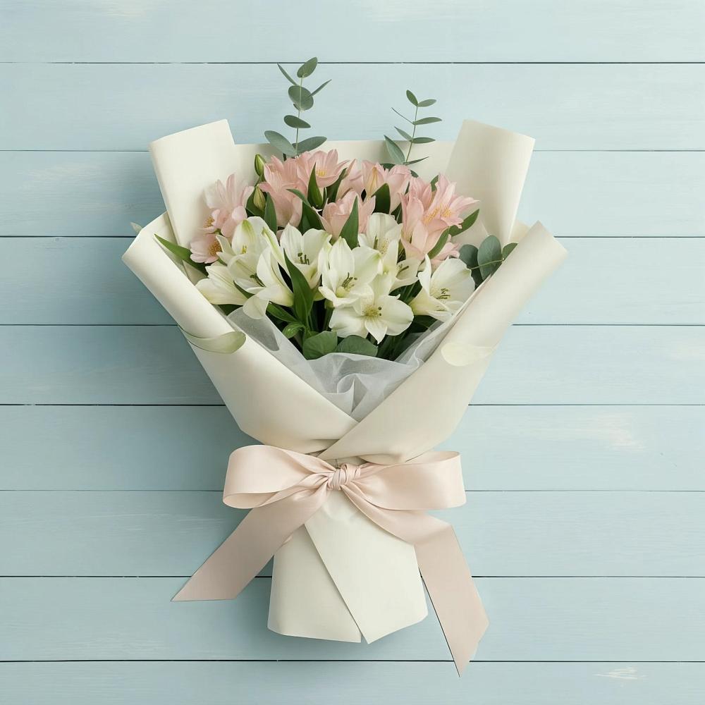 Букет цветов из: Альстромерии в Алферьево