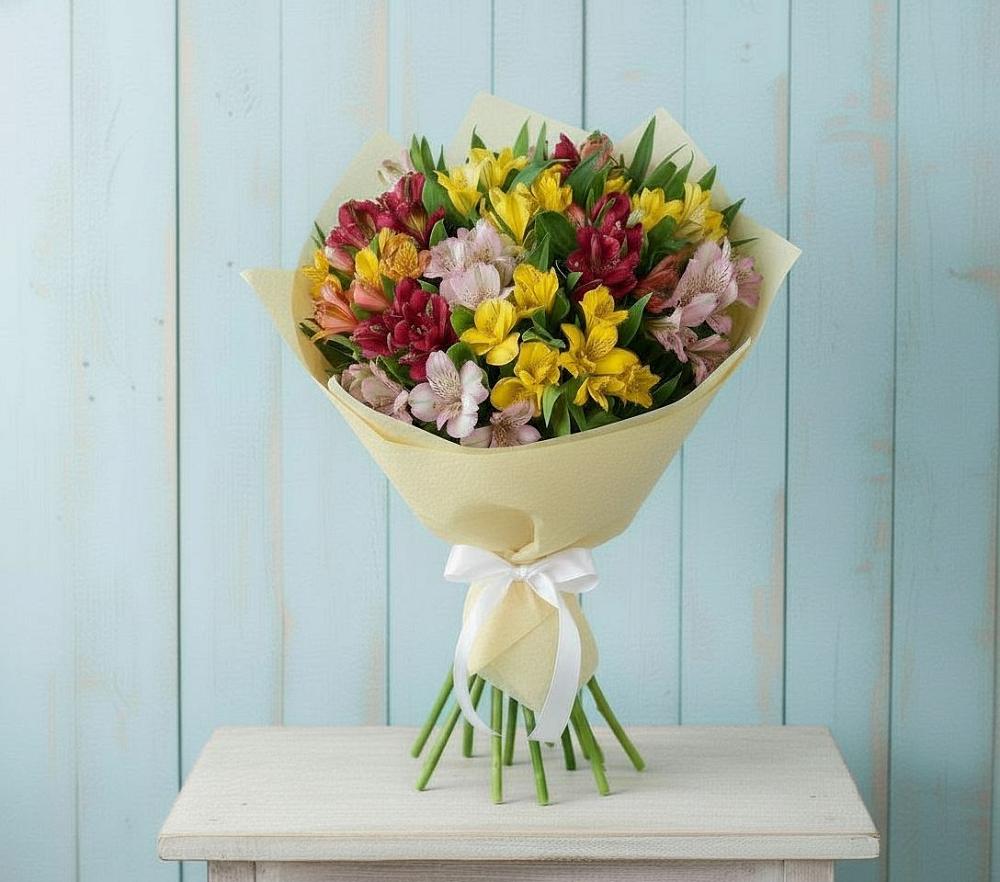 Букет цветов из: Альстромерии в Алферьево