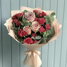 Букет цветов из:  Гвоздики и Розы #REPLACE_PRED# Алферьево