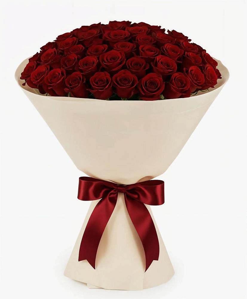 Букет 101 Бордовая роза Блэк Бакарра в Алферьево