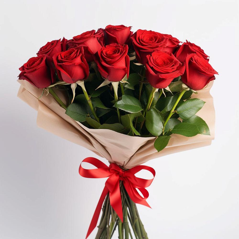 Букет 11 Красных роз Эдлесс Лав в Алферьево